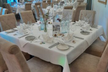 Hochzeit eckige Tische